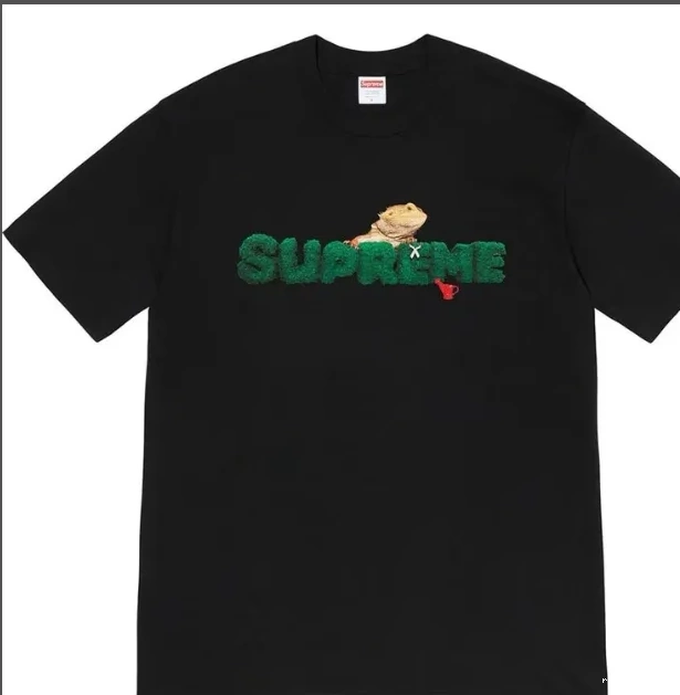 Tee Logo Black Green S Environmental Plant Lizard 20SS M Short sleeved XL L White T-shirt 0629